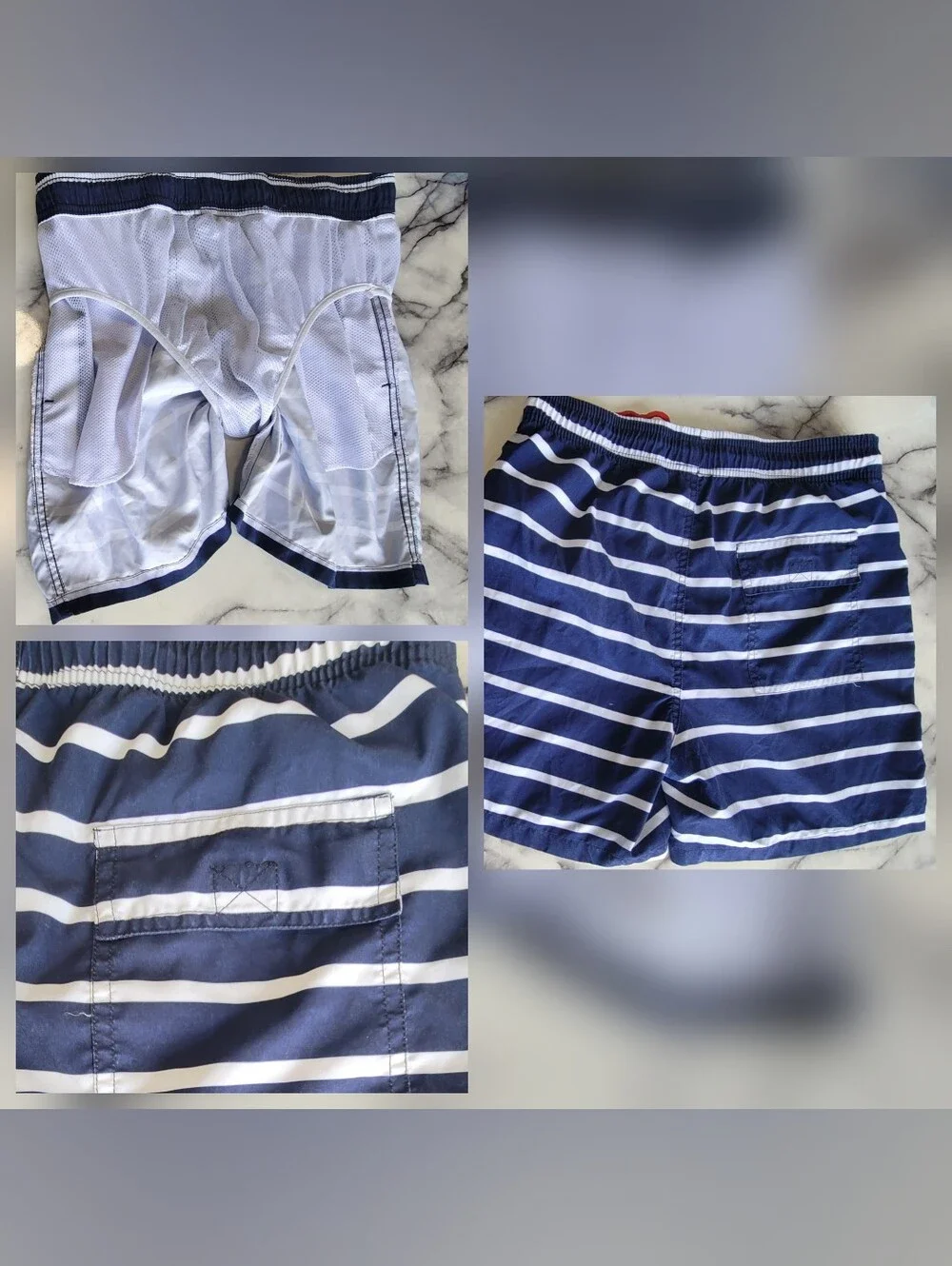 Lot of 3 Men's Swim Trunks / Board Shorts Bundle Size M